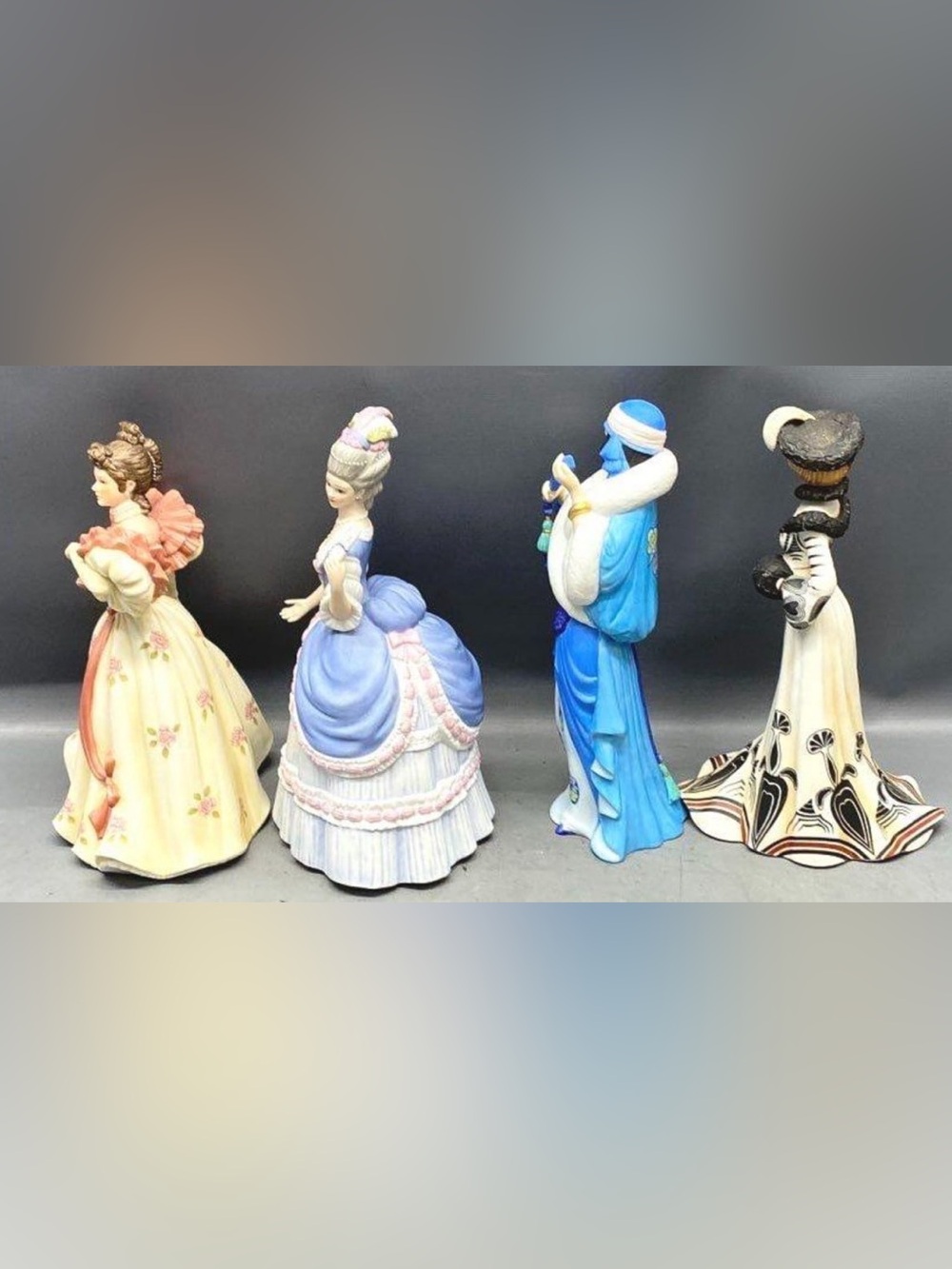 Lenox Japan 4 Porcelain Figurines First Waltz Governor’s Garden Party Rhapsody